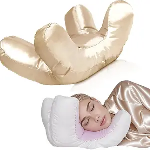 Face massage pillow, soft face pillow, Cozy, high-quality beauty pillow, ultimate sleeping comfort, washable silk pillowcase, plush and silky polyester filling, meet all sleeping needs