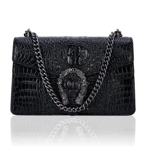 Crossbody Bag And Satchel Purse For Women - Fashion Snake Print Chain Luxury Pu Leather Handbag