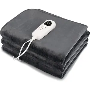 Electric Heated Mattress Pad 71” x 30” Twin Size Massage Table Warmer with 5-Level Heating, 8H Timer, Constant Heating, Overheat Protection, Machine Washable Bed Warmer for Bedroom