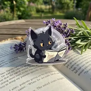 Cute Cat Reading Phone Grip, Bookish Kindle Grip, Cozy Reader Accessory, Cat Bookworm Magnetic Holder, Gift for Book Lover Birthday