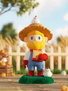 【 Gift Only, Not for Sale】[FINDING UNICORN] FARMER BOB CHICKEN BOB MCDONALD'S FARM  Figurines Home Decor Desktop Dolls Model Girls Gift