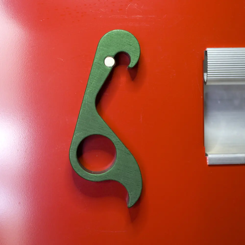 GrabOpener in Classic Satin Finish Ergonomic One-handed Bottle Opener