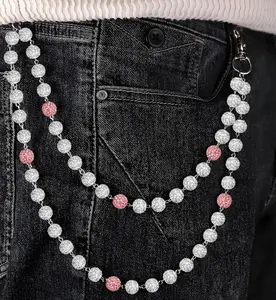 Pink Ice Wallet Chain