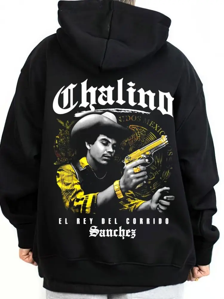 Chalino Sanchez Graphic Hoodie, Sweatshirt & T-Shirt, Unisex Chicano Style Streetwear Top, Casual Outdoor Wear