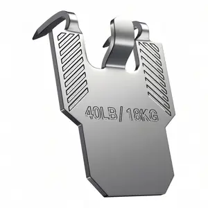 Metal Easel Hooks for Drywall, Heavy-Duty Art Frames, Mirrors, Photos, Posters, And Painting Hangers - Claw Hardware Kit for Room And Office Decoration