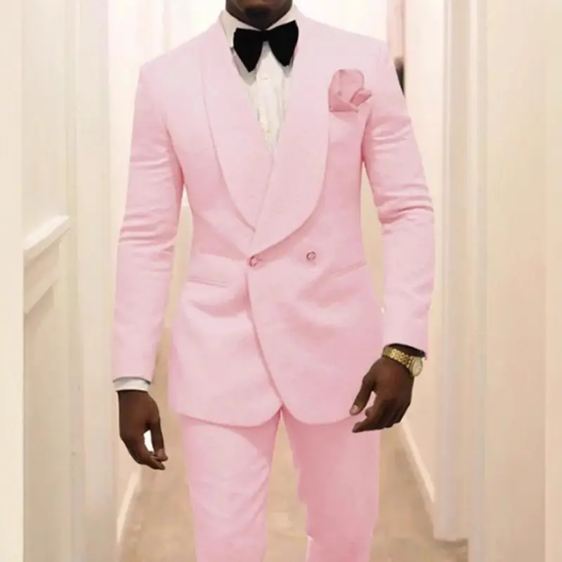 Slim Fit Double Breasted Suit Set New Men's Suit Groom Wedding Suit Suit Banquet Casual Niche Dress