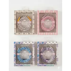 10FT Patterned USB to Lightning Charging Cable by Simply Southern