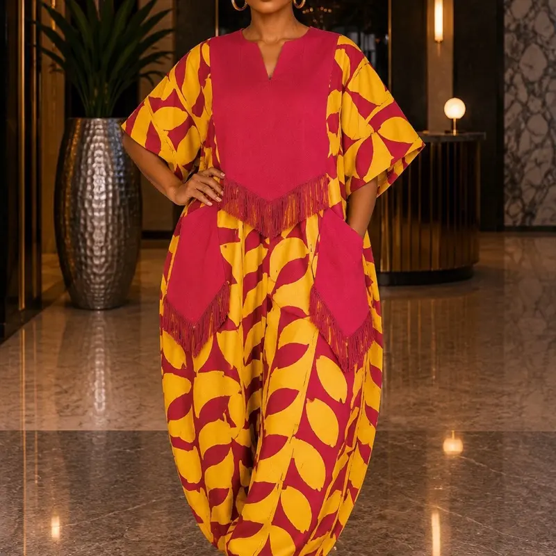 Adire batik Luxury jumpsuit Set for Women - Stylish Design, Versatile Fit, Premium Handwoven Fabric, Traditional West African Heritage, Elegance - Clothes, Womenswear