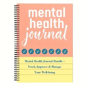 Women's Self-Care Plan with Emotion Tracker & Anxiety Relief Tools, Find Calm & Clarity Daily, Health Journal for Women, Spiral Bound Planner