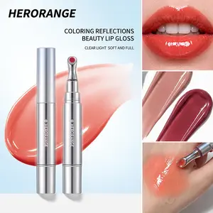 HERORANGE Tinted Hydrating Lip Oil, Plumping Colorful Lip Gloss, Nourishing Lip Cosmetics And Daily Makeup For Women & Men
