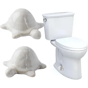 Sea Turtle Bolt Caps, Decorative Set of 2 Bolt Covers Screw Cover Caps Easy Installation(White Turtle)