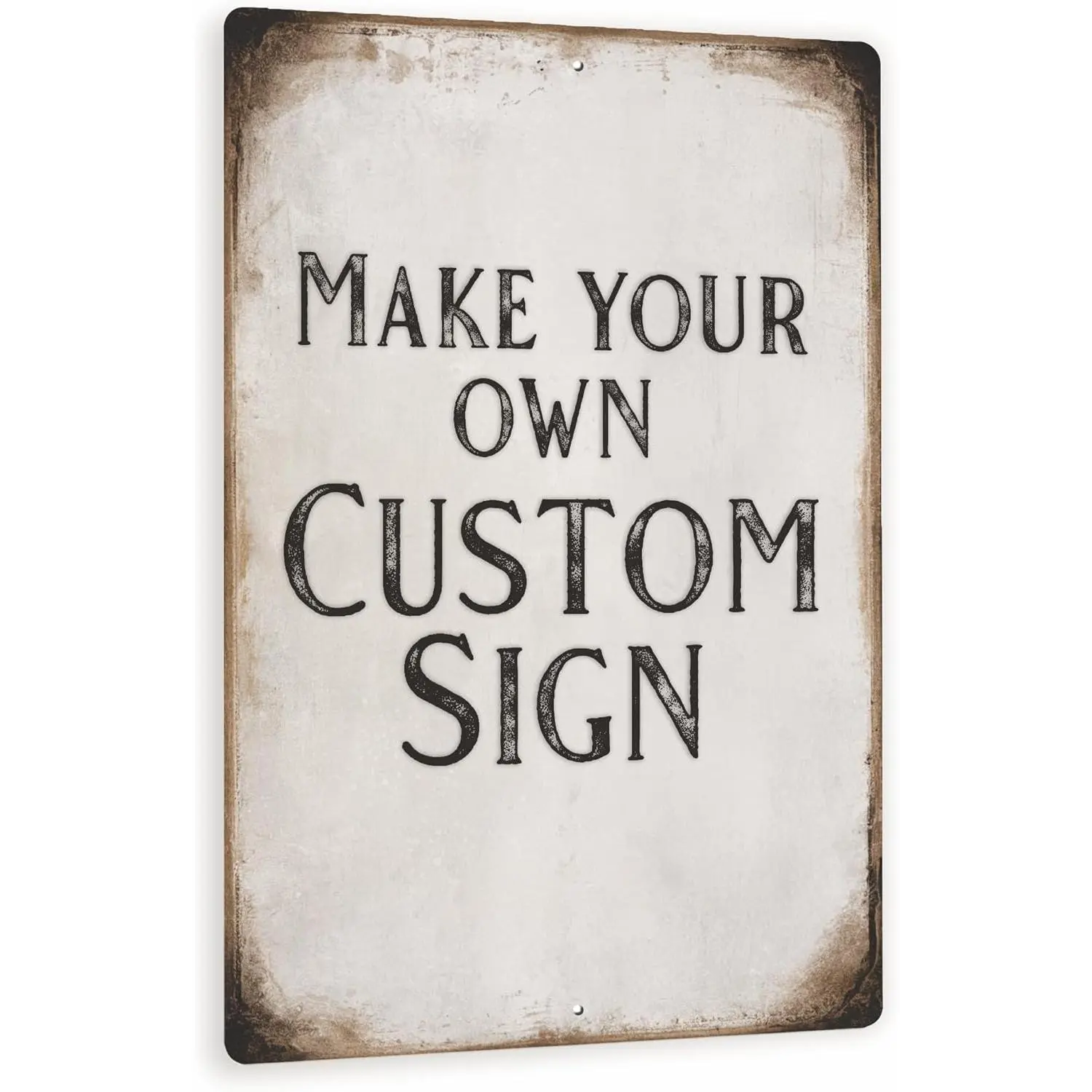 Custom 8"x12" Personalized Metal Sign - Antique Look, Weathered Background, Durable Aluminum Composite Material For Outdoor Use