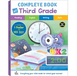 Carson Dellosa Complete Book of Third Grade Workbook, Reading Comprehension, Math, Language Arts, and Writing Practice, Classroom or Homeschool Curriculum