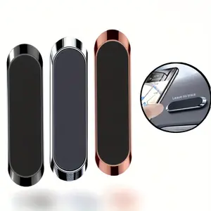 Portable Magnetic Phone Stand, Cell Phone Holder, Cell Phone Mount, Aluminum Alloy Ultra-Thin Design, Strong Magnet, Stable Adhesion, Car Dashboard, Multi-Purpose, Lightweight, Durable