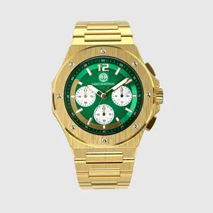 Mens Luxury Watch - Gold Case,Sapphire Glass, Miyota Movement
