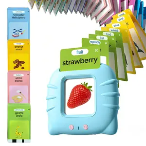 KIDGENIUS Bilingual Talking Flash Cards - Spanish & English Montessori Educational Toy for 2-8 Year Olds, 224 Sight Words, Animal & Color Recognition, Ideal Easter Gift