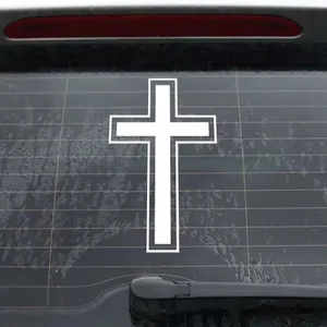 Cross Decal for Truck and Car | Simple Cross Design