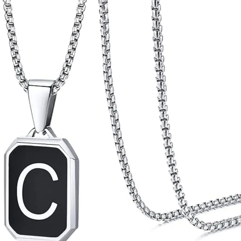 Drip Oil Letter C Necklace
