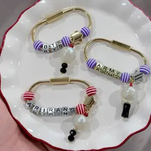 Custom BANGTAN Inspired Keychain Bag Charm