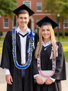 Graduation Leis 2026 Ribbon Leis for Graduation Event, Class of 2026 Graduate Necklace for High School College Graduation Gift for her