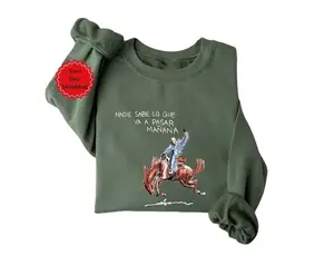 Vintage Monaco Sweatshirt, Nadie Sabe lo que va pasar manana Shirt, Benito Sweatshirt, Gift For Fan, Bunny Sweater, Music Fashion Hoodie