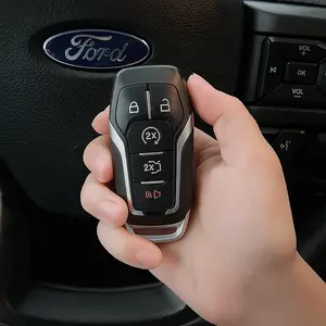 Ford Premium Remote Key Fob Shell Case for F-150/F-250 2015-2017 Durable Plastic with Key Blade Easy Install No Programming Required Truck Replacement