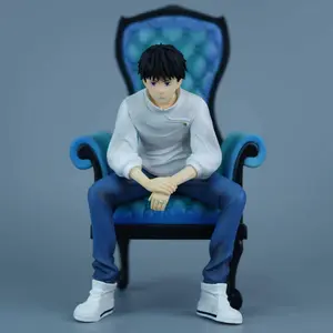 Jujutsu Kaisen Figure Set - Gojo Satoru / Geto Suguru / Okkotsu Yuta Anime Figures on Chair, Collectible Statue for Desk Decor &