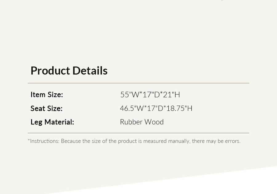 Hulala Jonas Contemporary Mudroom Bench with Unique Piano Key Accents, Sturdy Rubber Wood Legs, Thick Padded Cushion, Modern Design & Entryway Fit, Footstool