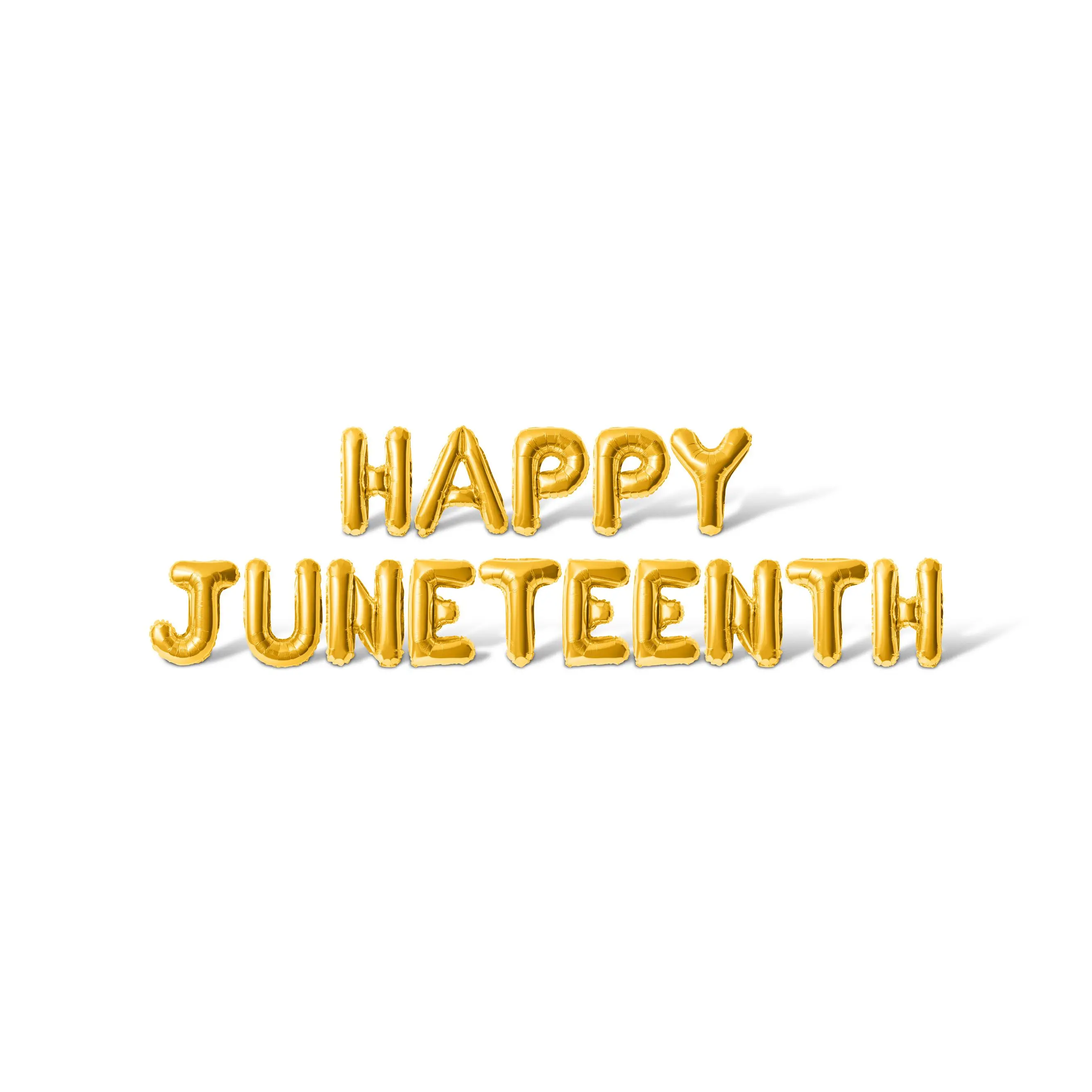 Letter Balloons - HAPPY JUNETEENTH 16" Inch Alphabet Letters Foil Mylar Balloon Juneteenth Party Banner