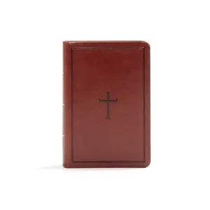 212 MAIN KJV Large Print Compact Reference Bible, Brown Leather Touch Cover, Brown Leather Cover