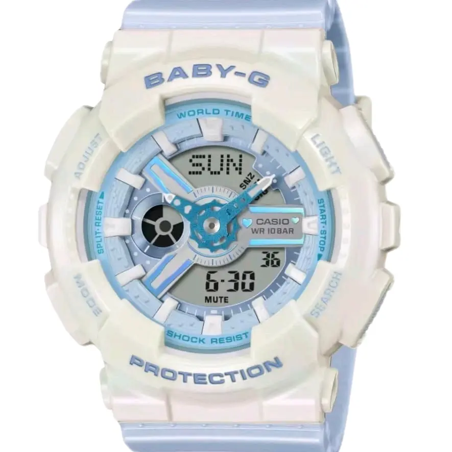 BA110PD-2A New SkyBlue baby G Ana/digi 100 m watch for women "new style"