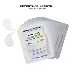 Peter Thomas Roth Instant FIRMx Collagen Infusion Tightening Eye Patches (8 Pairs), Color Changing Collagen Mask, Hydrating Gel Patches with Niacinamide & Hyaluronic Acid, Brightening, Serum