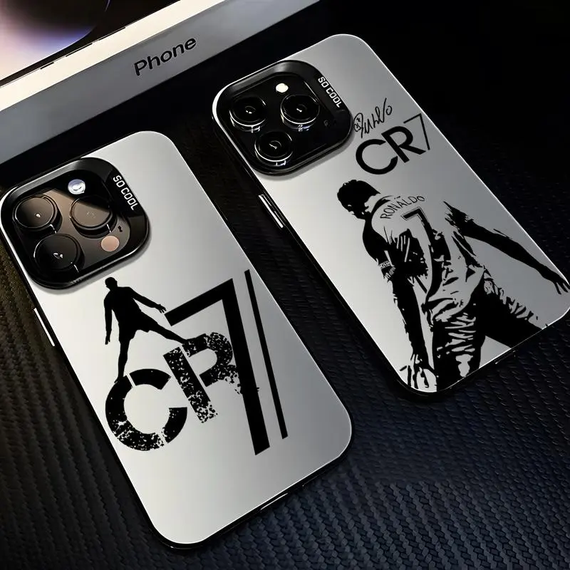 Mr Football Phone Case For C-cR7-R-Ronaldos iPhone 17 16 15 14 13 12 11 Pro Max X XSMax Plus Samsung Candy Matte Shockproof Back Cover