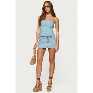 Camelia Denim Mini Skort Camelia Denim Mini Skort