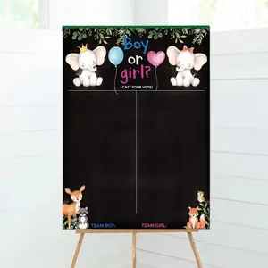 Gender Reveal Decor Set, Voting Gender Reveal Game Ideas, Boy or Girl Party Supplies, Gender Reveal Voting Use, Decoration