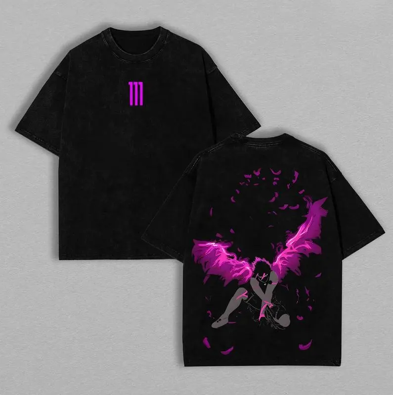 Men's Washed Distressed Short-Sleeve T-Shirt - Casual Round Neck Streetwear Top with Shidou, Nagi, Isagi, Sae, Bachira, Baro Prints, Vintage Menswear, Otaku Style Sports Figure Merch, All-Seasons Valentine's Day Gift for Fans, Tshirt, Shortsleeve, Valenti