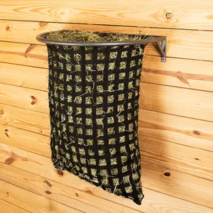 Schneiders Easy-Up Pro Flat Wall Hay Feeder with Webbed Hay Net