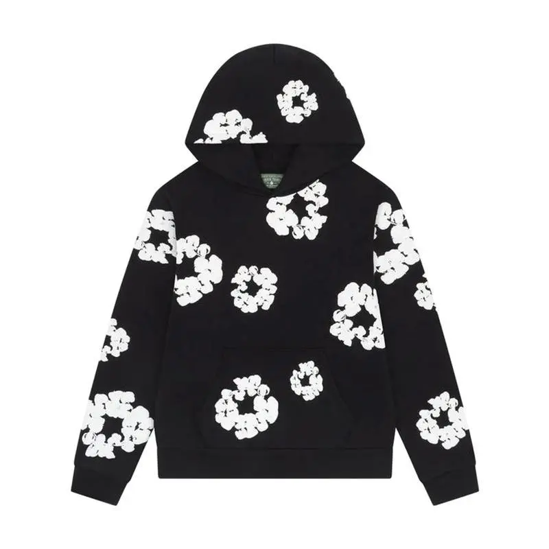 Trendy Hot D-Denim T-Tears Black White Floral Unisex Baggy Streetwear Pullover Hoodie and Sweatpants with Pockets 2 Sides, Couple Matching Streetwear Long Sleeve Hooded Sweatshirt Trendy Hot D-Denim T-Tears Black White Floral Unisex Baggy Streetwear Pullover Hoodie and Sweatpants with Pockets 2 Sides, Couple Matching Streetwear Long Sleeve Hooded Sweatshirt