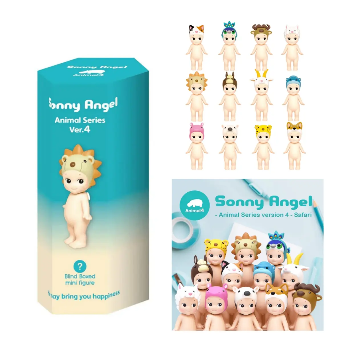 Sonny Angel Animal Series Ver.4 Sealed Blind Box Cute Pocket Doll Gift Sonny Angel Animal Series Ver.4 Sealed Blind Box Cute Pocket Doll Gift
