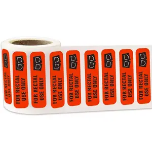 Rectal Use Only Sticker (500pcs/roll), Funny Joke Gag Sticker, Practical Jokes Gifts for Adults & Kids, Self Adhesive Sticker for Home Kitchen-MM【0】