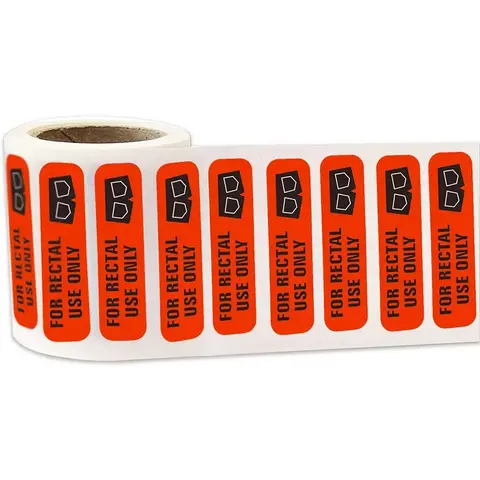 Rectal Use Only Sticker (500pcs/roll), Funny Joke Gag Sticker, Practical Jokes Gifts for Adults & Kids, Self Adhesive Sticker for Home Kitchen-MM