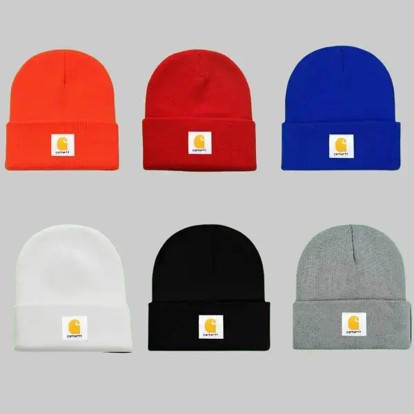 Carhartt Knit Cuffed Beanie for Men & Women, Classic Watch Cap, Soft Warm Winter Hat, Unisex Ribbed Knit Skull Cap, Streetwear Essential, Everyday Outdoor Beanie for Work, Hiking, Casual Wear, Multiple Colors