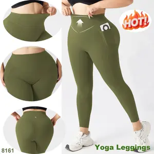 Yoga Leggings for Women Tummy Control Butt Lifting High Waisted Yoga Pants with Pockets Breathable Fitness Pants,Summer and Spring.