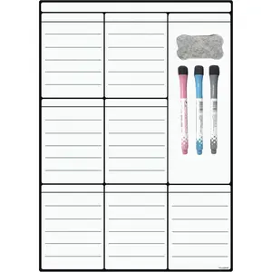 A3 Dry Erase Weekly Planner Board - 16" x 12"  Whiteboard for Daily, Weekly, and Monthly Scheduling, Chore Chart, Fitness, Meal Prep, and  for Pets, , and Adults