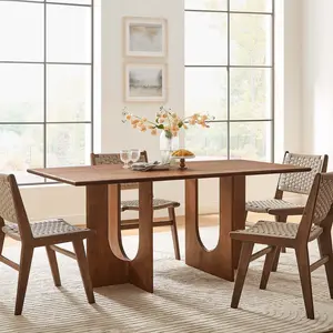 Rivian Rectangular 70" Wood Dining Table in Walnut