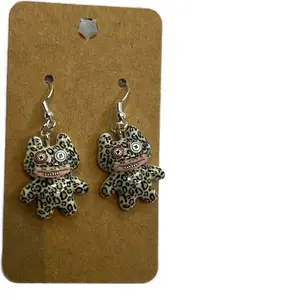Fuggler Leopard Print Earrings with Unique Design and Eye-catching Details for Stylish Accessory