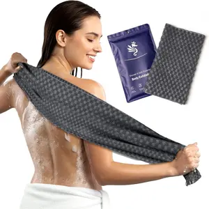 Washcloth Towel,   for Shower,    Exfoliator,  Wash Cloth for  Scrub, Bath Exfoliate Rags Loofah Lufa Sponge for Women Men