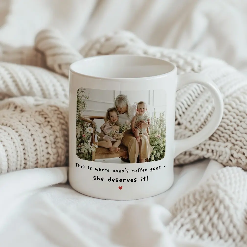Personalised Nana Coffee Mug, Nana Photo Mug, Custom Nana Mug, Nana Birthday Gift, Nana Christmas Gift, Best Nana Ever, Gift for Nana