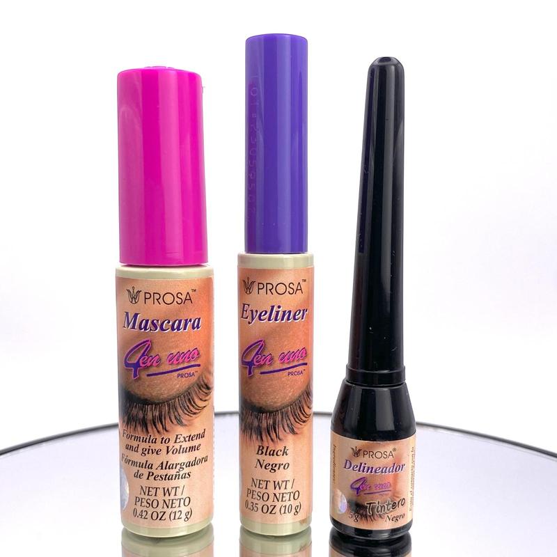 Prosa - 4 en 1 Classic Mascara, Tintero, and Eyeliner bundles Makeup Brown Trio
