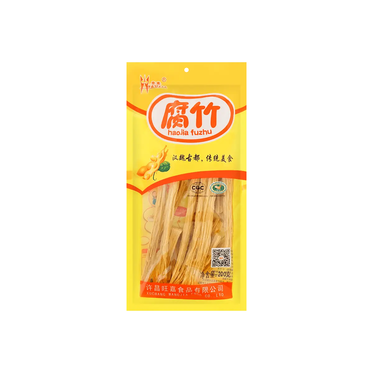 HAOJIA Dried Bean Curd Sticks 200g - Premium Yuba for Stir-fry, Hot Pot, Cold Salads - Authentic Chinese Ingredient